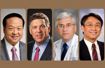 photos of Authors Edward Kim, MD; Roy Herbst, MD, PhD; Ignacio Wistuba, MD; Jack Lee, PhD, MS, DDS