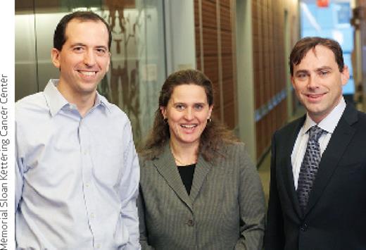 Michael Berger, PhD (left), Agnès Viale, PhD, and David Solit, MD, will lead Memorial Sloan Kettering's Center for Molecular Oncology.