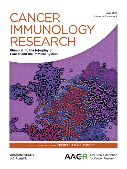 Cancer Immunology Research Cover Image for Volume 10, Issue 4