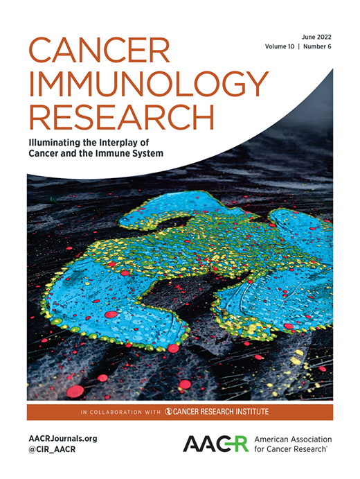Cancer Immunology Research Cover Image for Volume 10, Issue 6