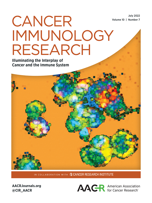 Cancer Immunology Research Cover Image for Volume 10, Issue 7