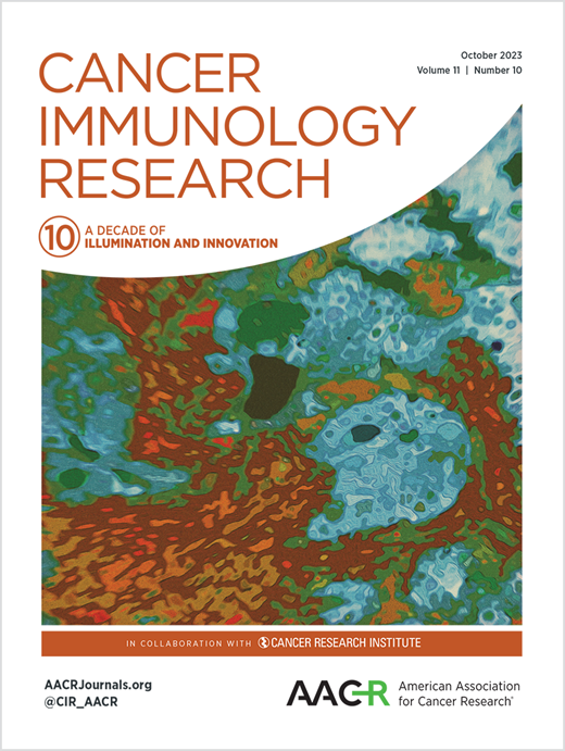 Cancer Immunology Research Cover Image for Volume 11, Issue 10