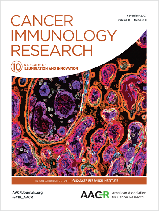 Cancer Immunology Research Cover Image for Volume 11, Issue 11