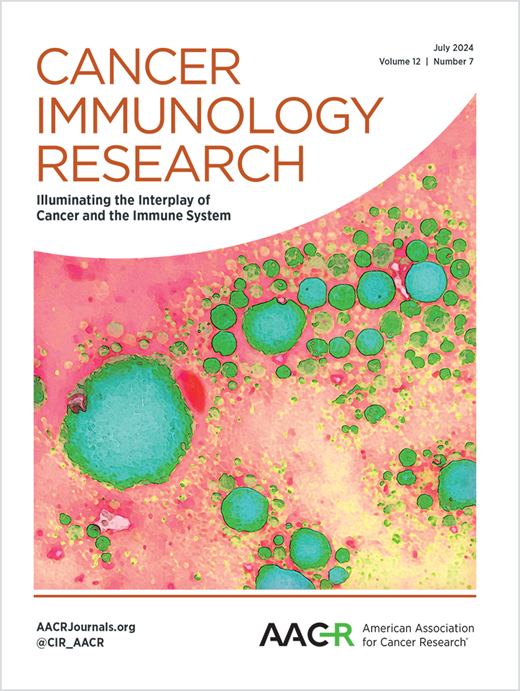 Cancer Immunology Research Cover Image for Volume 12, Issue 7