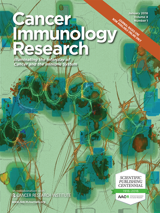 Cancer Immunology Research Cover Image for Volume 4, Issue 1