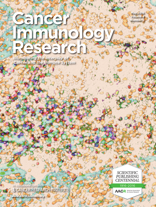 Cancer Immunology Research Cover Image for Volume 4, Issue 5