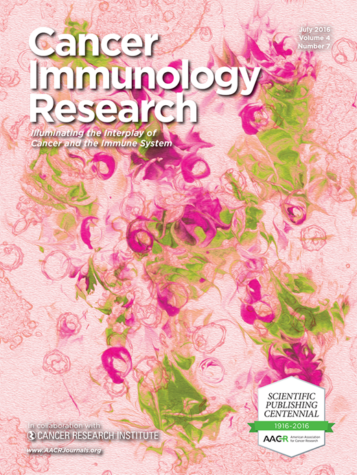 Cancer Immunology Research Cover Image for Volume 4, Issue 7