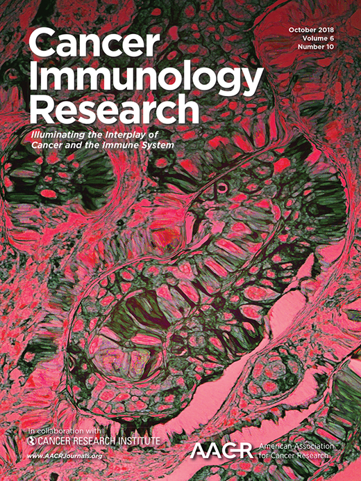 Cancer Immunology Research Cover Image for Volume 6, Issue 10