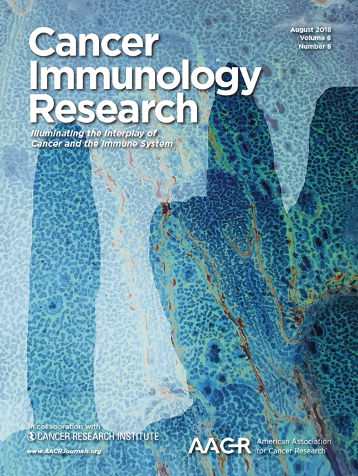 Cancer Immunology Research Cover Image for Volume 6, Issue 8