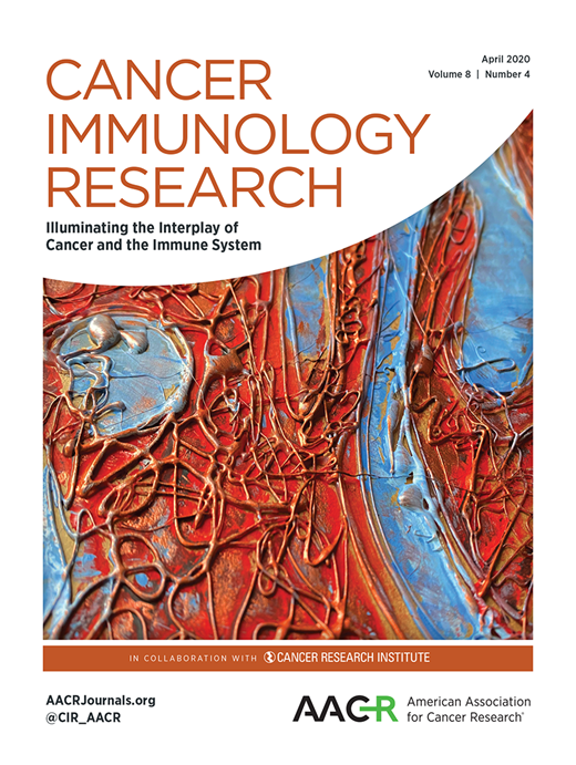 Cancer Immunology Research Cover Image for Volume 8, Issue 4