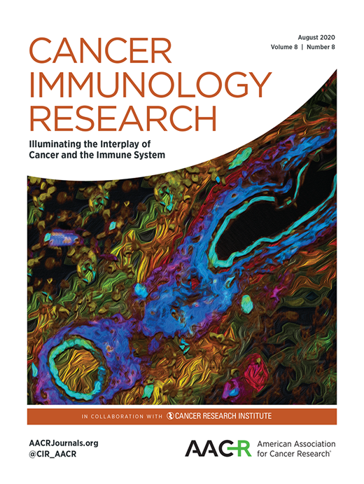 Cancer Immunology Research Cover Image for Volume 8, Issue 8