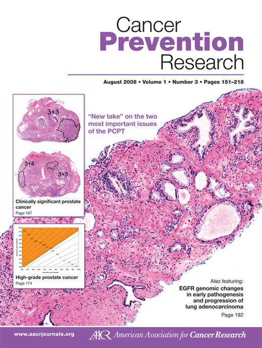 Cancer Prevention Research Cover Image for Volume 1, Issue 3
