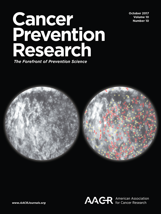 Cancer Prevention Research Cover Image for Volume 10, Issue 10