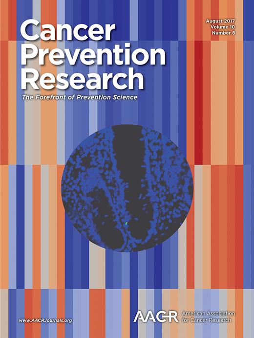 Cancer Prevention Research Cover Image for Volume 10, Issue 8