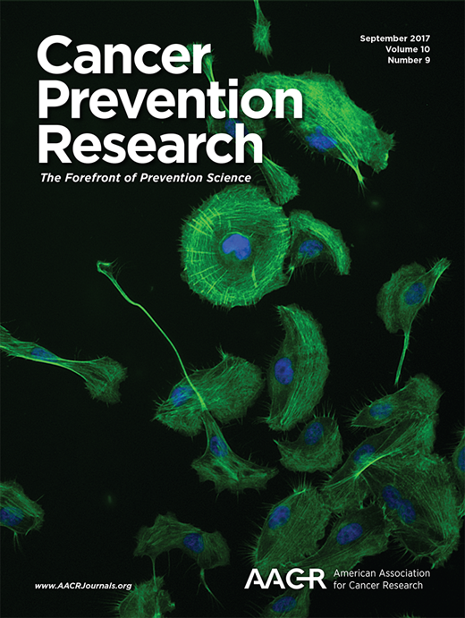 Cancer Prevention Research Cover Image for Volume 10, Issue 9