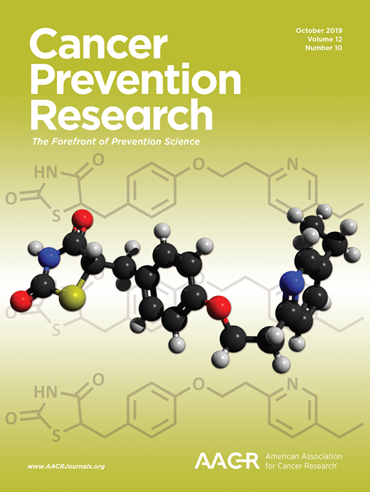 Cancer Prevention Research Cover Image for Volume 12, Issue 10