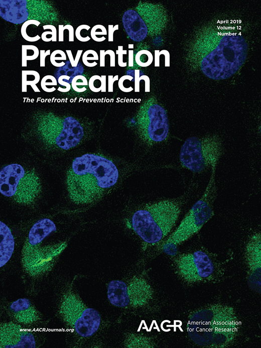 Cancer Prevention Research Cover Image for Volume 12, Issue 4