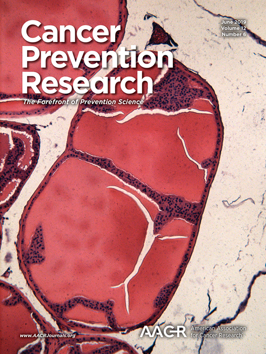 Cancer Prevention Research Cover Image for Volume 12, Issue 6