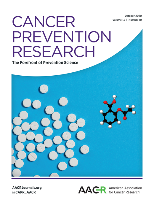 Cancer Prevention Research Cover Image for Volume 13, Issue 10