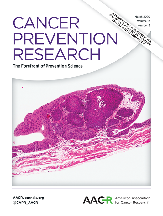 Cancer Prevention Research Cover Image for Volume 13, Issue 3