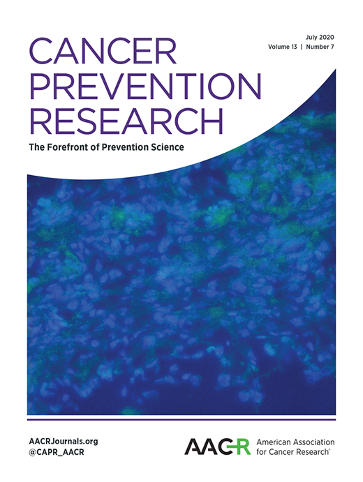 Cancer Prevention Research Cover Image for Volume 13, Issue 7