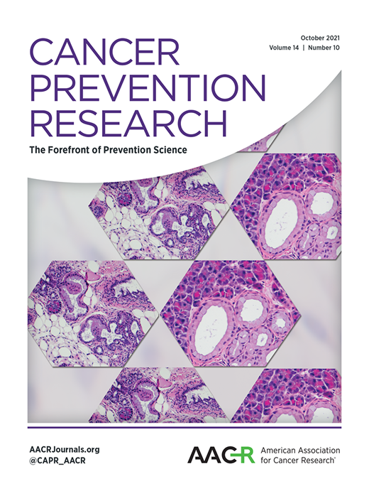 Cancer Prevention Research Cover Image for Volume 14, Issue 10
