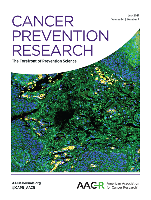 Cancer Prevention Research Cover Image for Volume 14, Issue 7