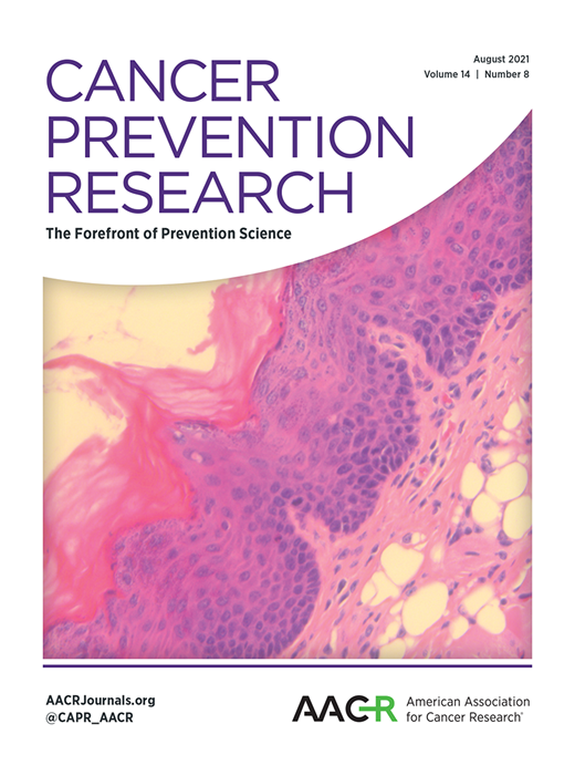 Cancer Prevention Research Cover Image for Volume 14, Issue 8
