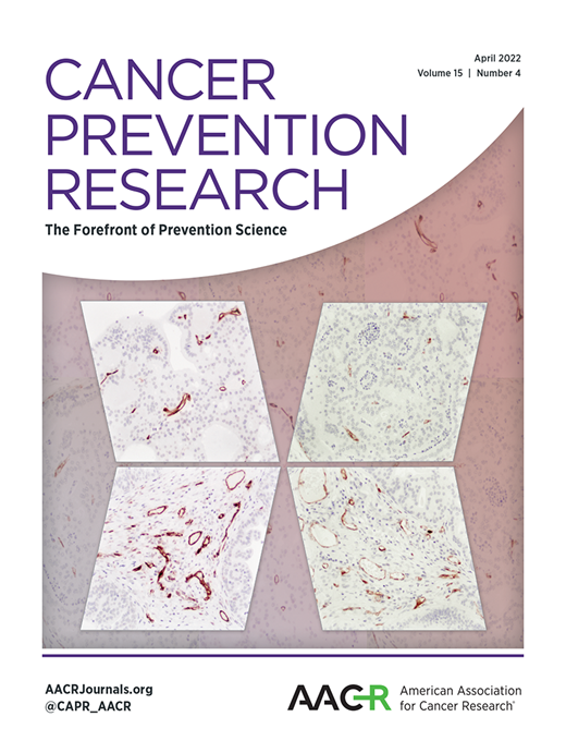 Cancer Prevention Research Cover Image for Volume 15, Issue 4