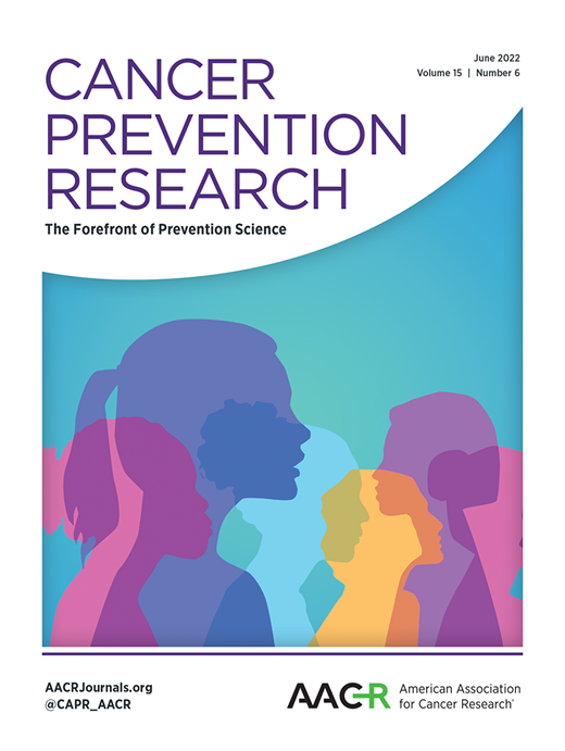 Cancer Prevention Research Cover Image for Volume 15, Issue 6