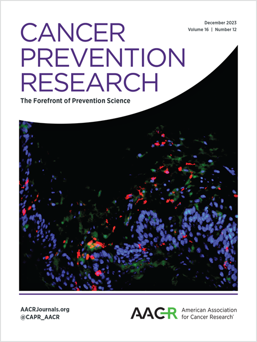 Cancer Prevention Research Cover Image for Volume 16, Issue 12