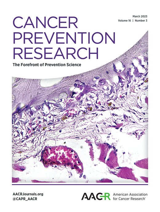 Cancer Prevention Research Cover Image for Volume 16, Issue 3