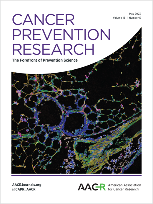 Cancer Prevention Research Cover Image for Volume 16, Issue 5