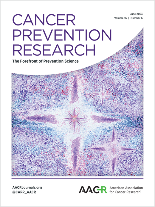 Cancer Prevention Research Cover Image for Volume 16, Issue 6