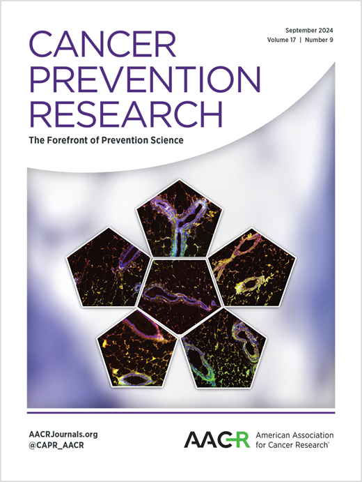Cancer Prevention Research Cover Image for Volume 17, Issue 9
