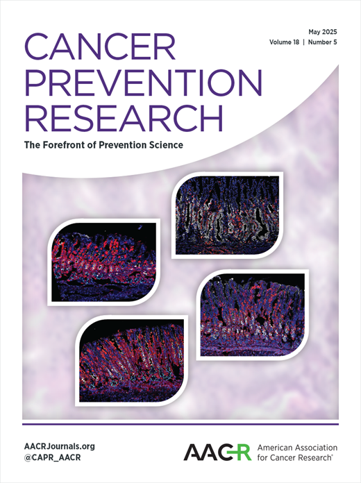 Cancer Prevention Research Cover Image for Volume 18, Issue 5