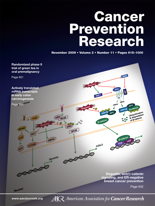 Cancer Prevention Research Cover Image for Volume 2, Issue 11