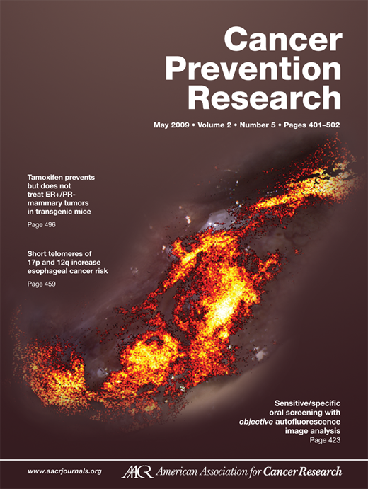 Cancer Prevention Research Cover Image for Volume 2, Issue 5
