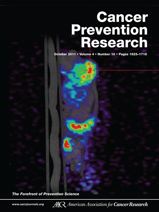 Cancer Prevention Research Cover Image for Volume 4, Issue 10