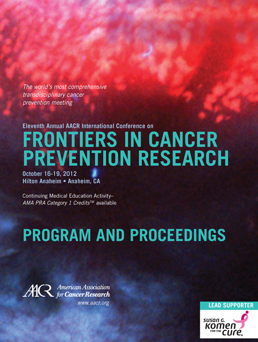 Cancer Prevention Research Cover Image for Volume 5, Issue 11_Supplement