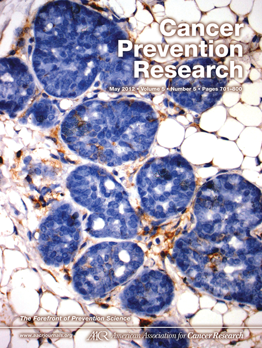 Cancer Prevention Research Cover Image for Volume 5, Issue 5