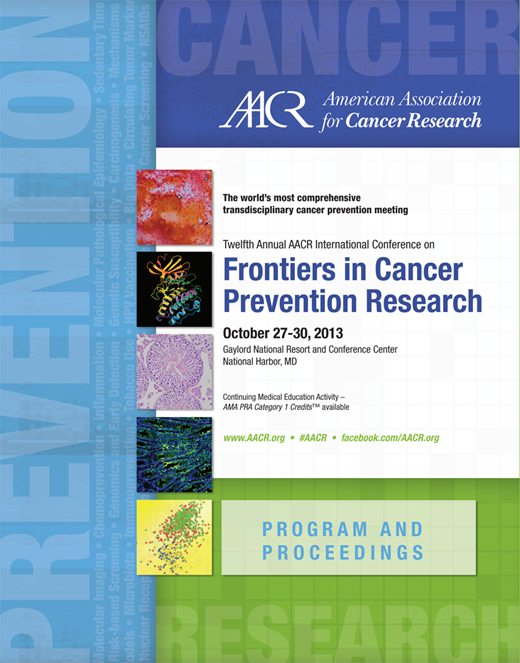 Cancer Prevention Research Cover Image for Volume 6, Issue 11_Supplement