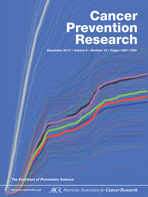 Cancer Prevention Research Cover Image for Volume 6, Issue 12