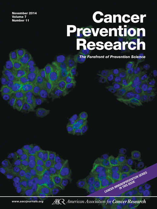 Cancer Prevention Research Cover Image for Volume 7, Issue 11