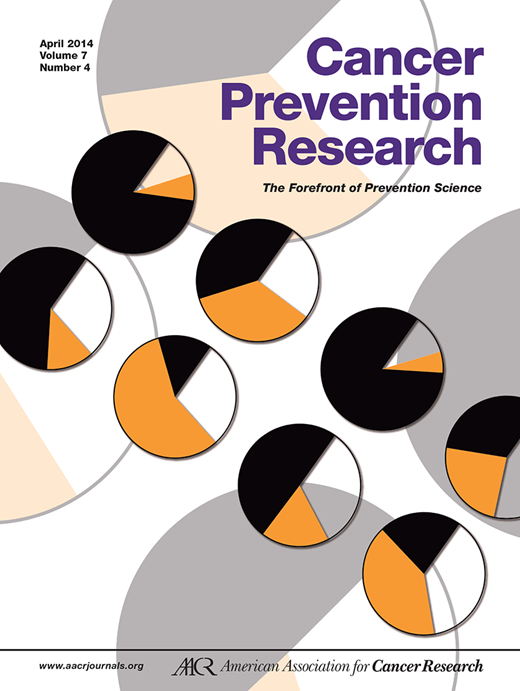 Cancer Prevention Research Cover Image for Volume 7, Issue 4