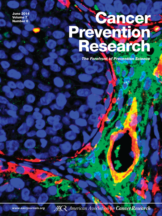 Cancer Prevention Research Cover Image for Volume 7, Issue 6