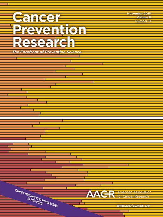 Cancer Prevention Research Cover Image for Volume 8, Issue 11