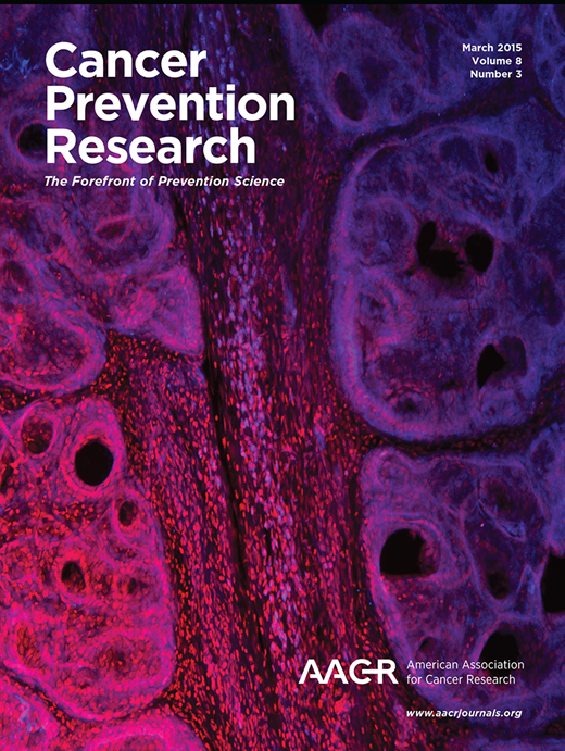 Cancer Prevention Research Cover Image for Volume 8, Issue 3