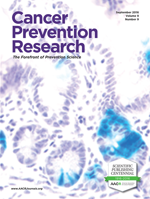 Cancer Prevention Research Cover Image for Volume 9, Issue 9