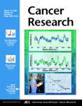 Cancer Research Cover Image for Volume 66, Issue 6